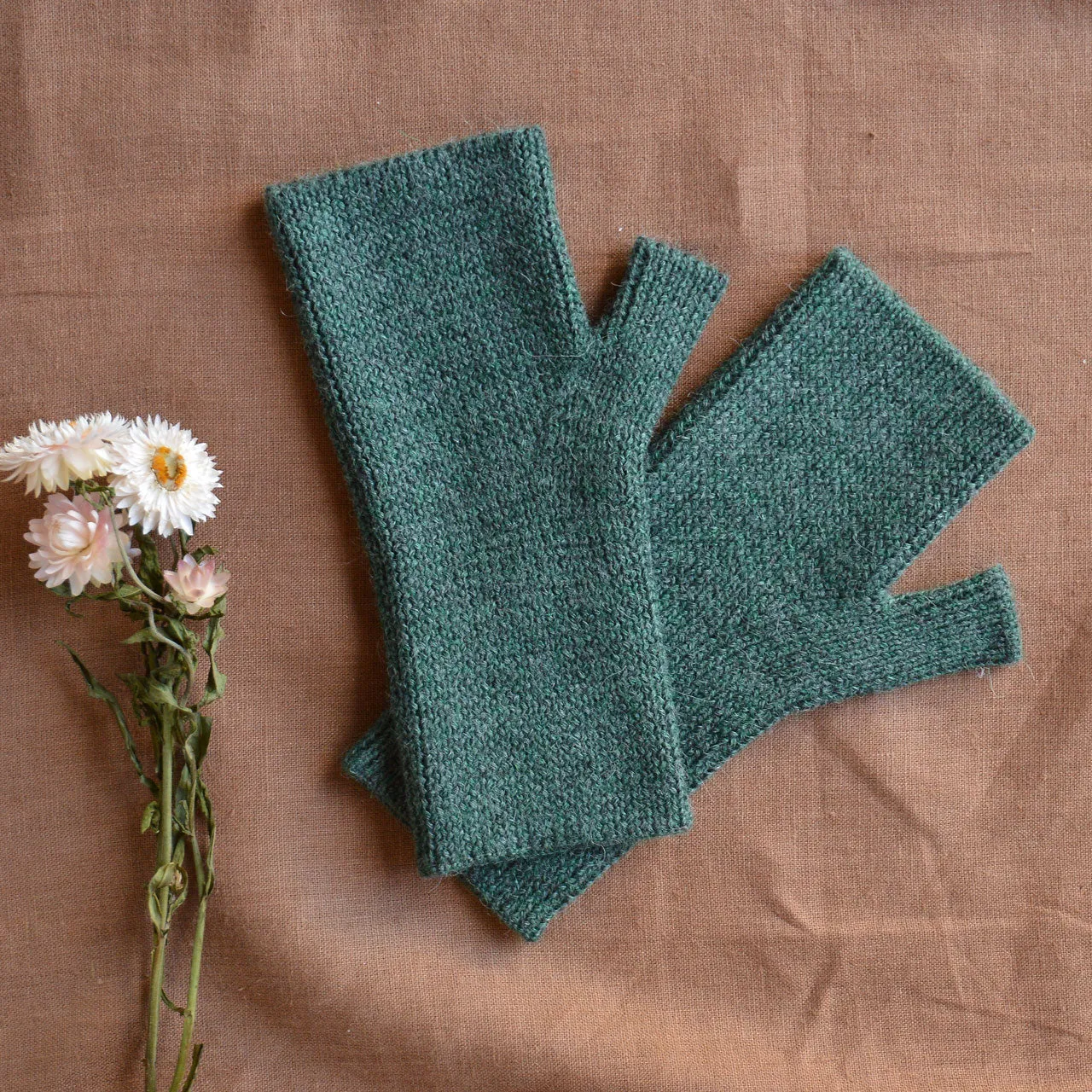 Adults Fingerless Gloves - 100% Baby Alpaca