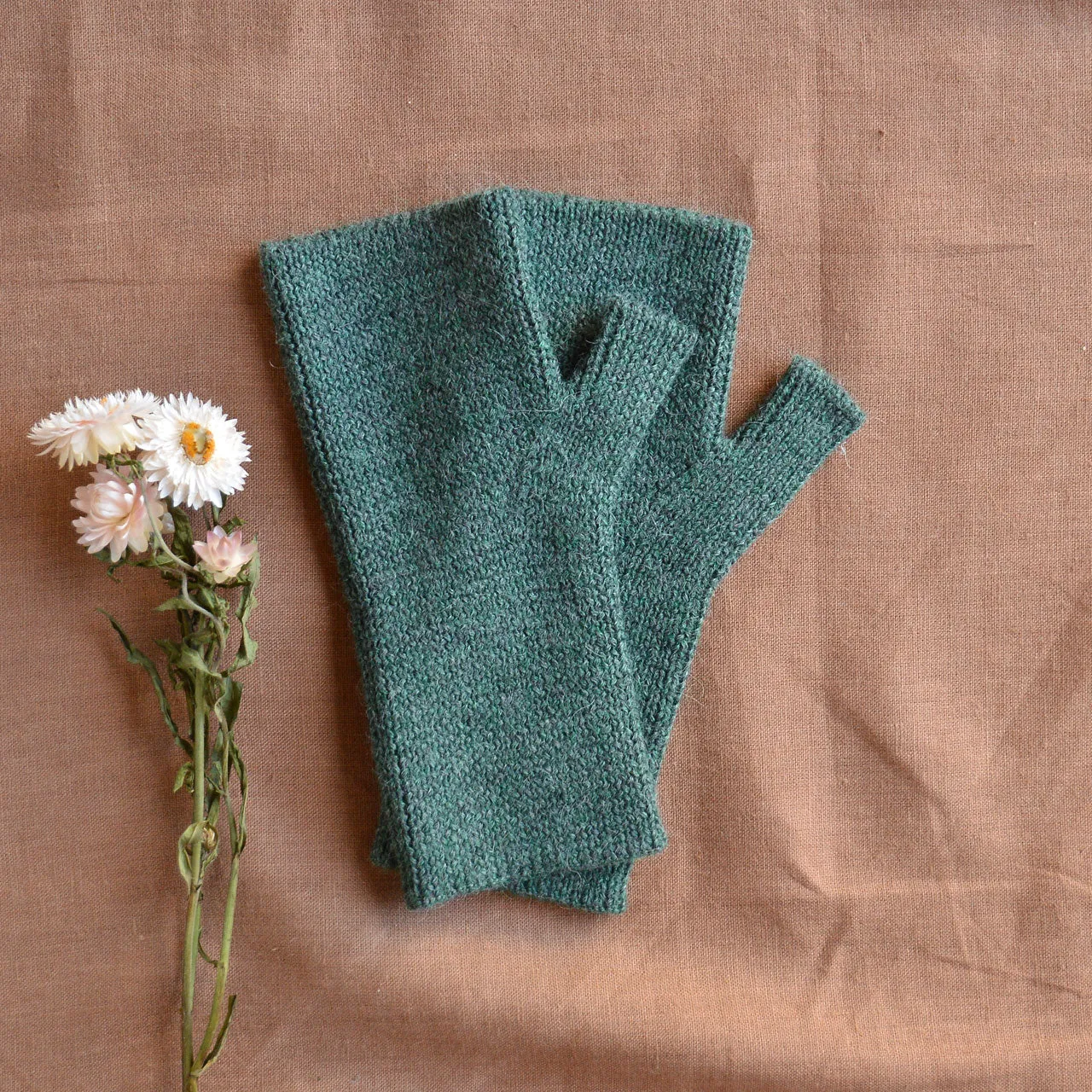 Adults Fingerless Gloves - 100% Baby Alpaca