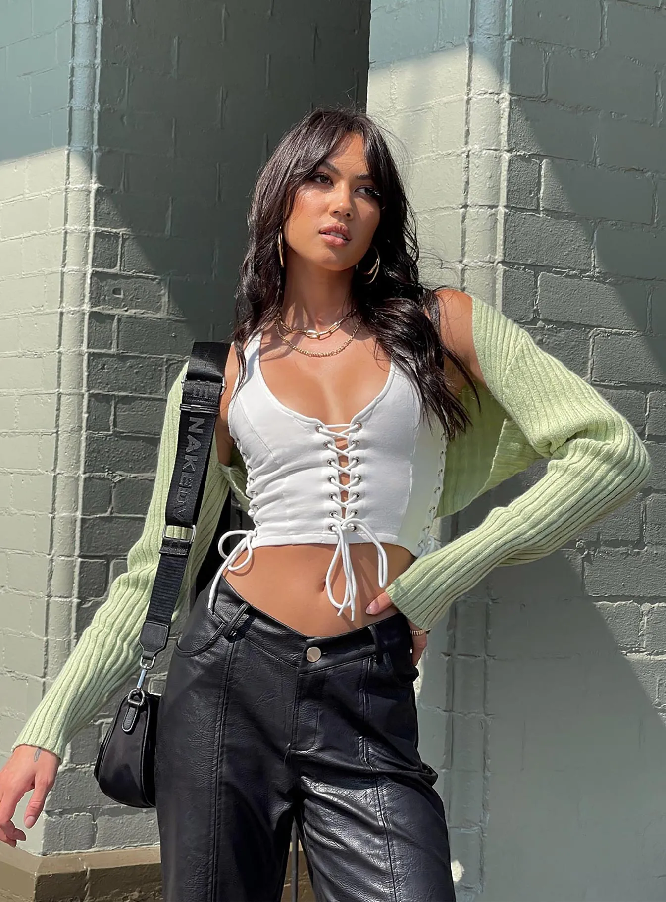 Aytan Bolero Sweater Green