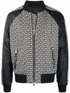 BALMAIN Monogram Bomber Jacket