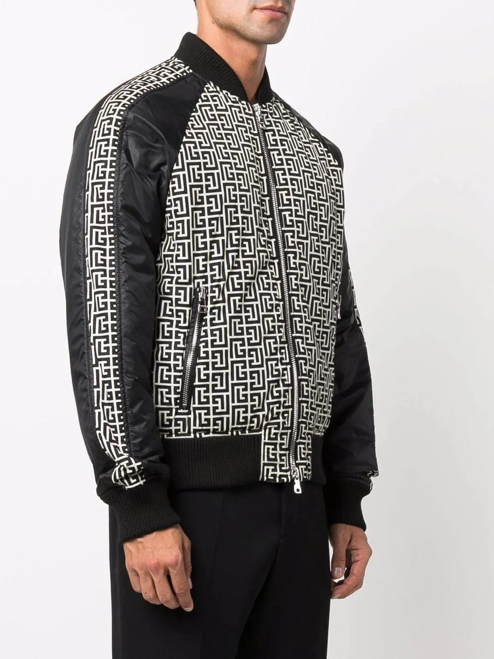 BALMAIN Monogram Bomber Jacket