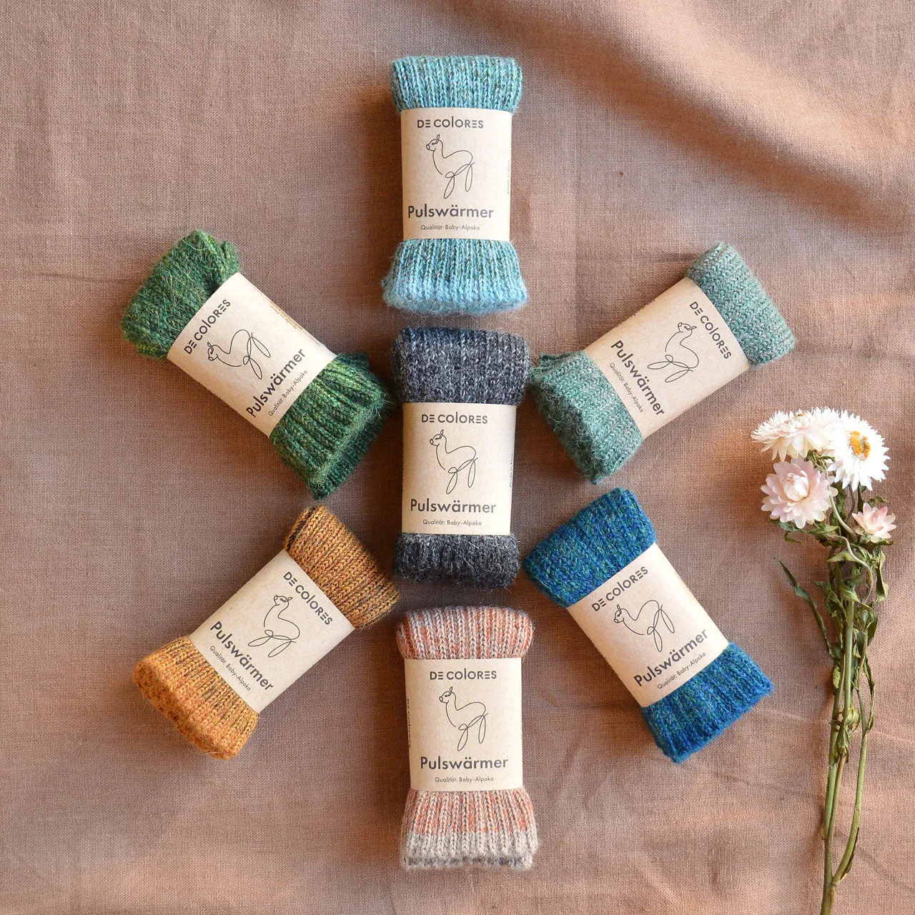 Brioche Rib Knit Armwarmers - 100% Baby Alpaca (Kids-Adults)