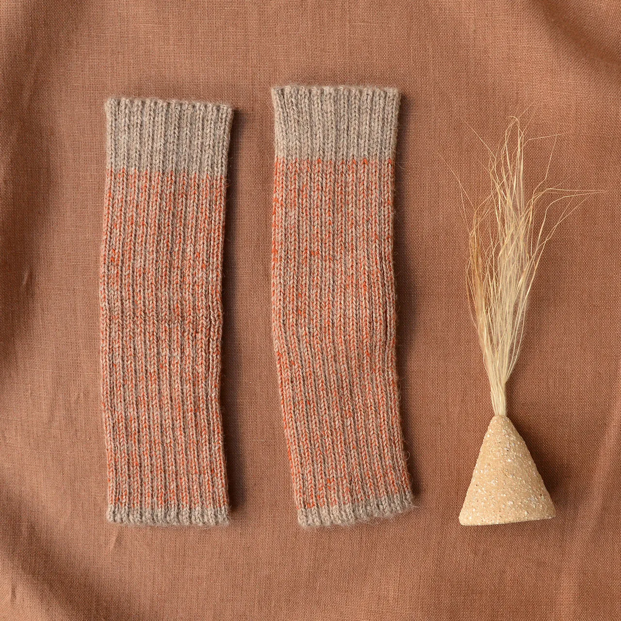 Brioche Rib Knit Armwarmers - 100% Baby Alpaca (Kids-Adults)
