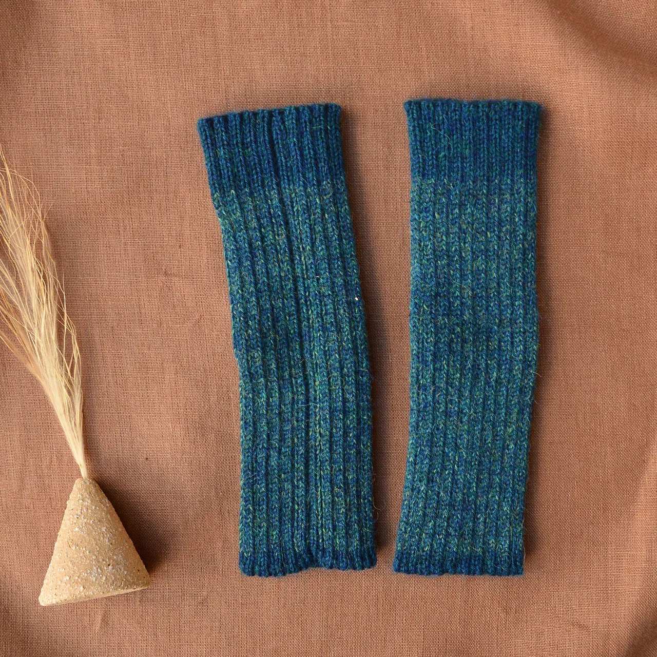 Brioche Rib Knit Armwarmers - 100% Baby Alpaca (Kids-Adults)