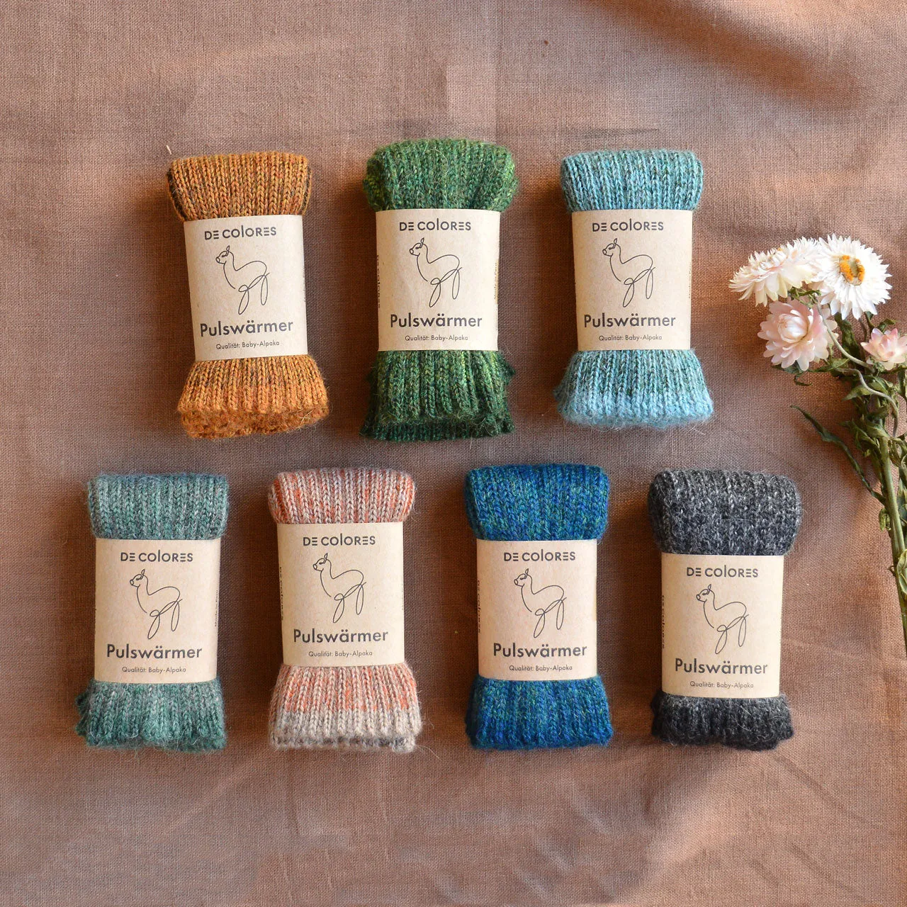 Brioche Rib Knit Armwarmers - 100% Baby Alpaca (Kids-Adults)