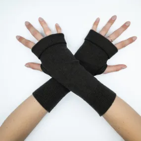 Carbon Grey Fingerless Gloves