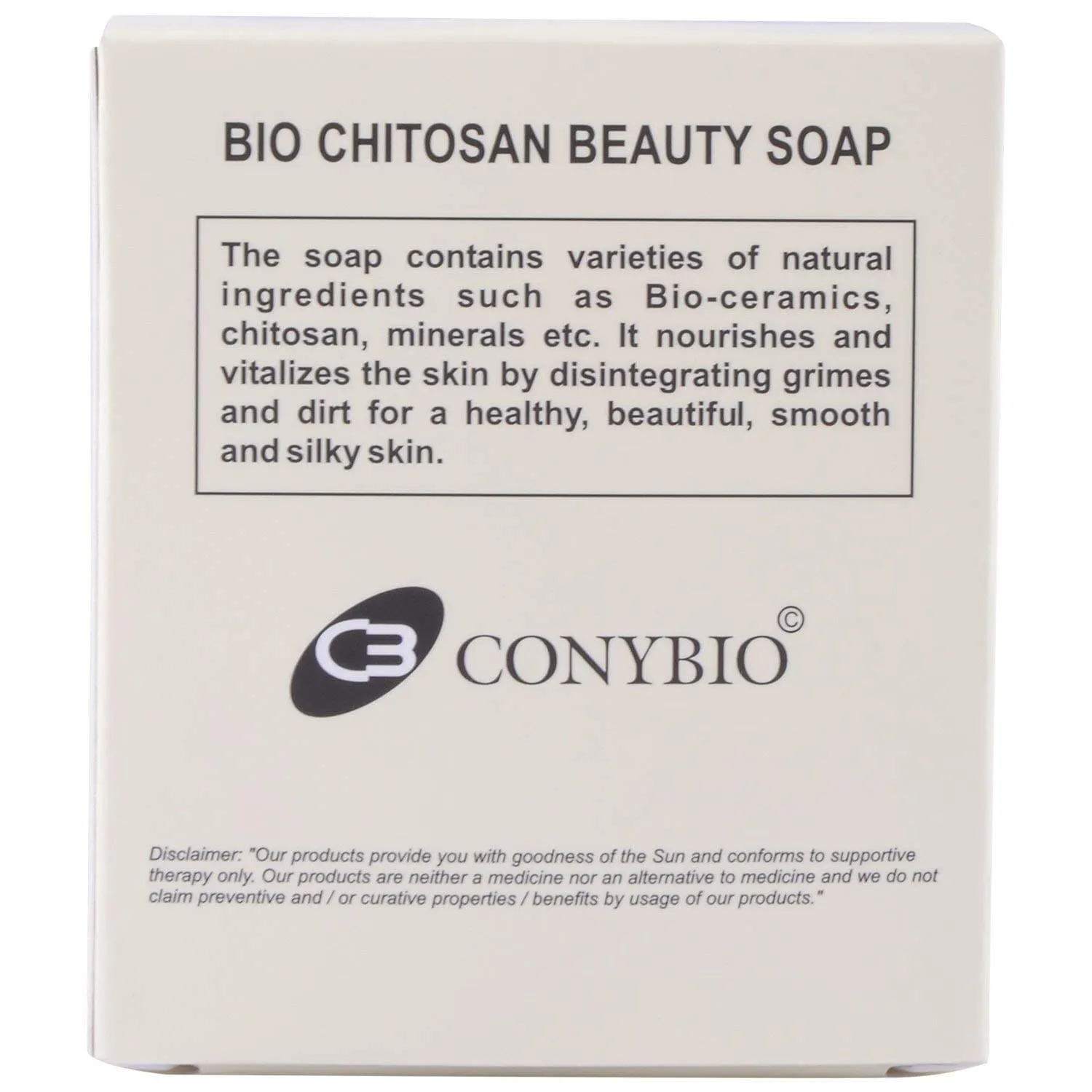 Conybio FIR Bio Chitosan Beauty Soap : For Acne, Eczema, Leukoderma, Psoriasis (2 Bars) (2 x 100 gm)