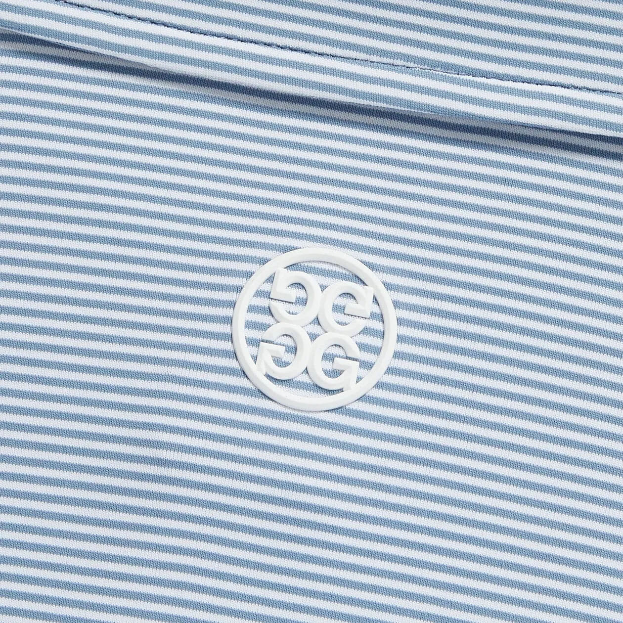 G/Fore Feeder Stripe Tech Jersey Polo - Fjord