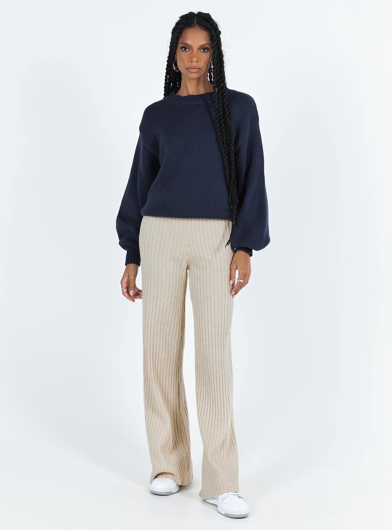 Harmony Knit Sweater Navy