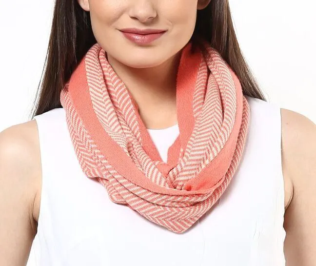 Herringbone Loop Knitted Scarf