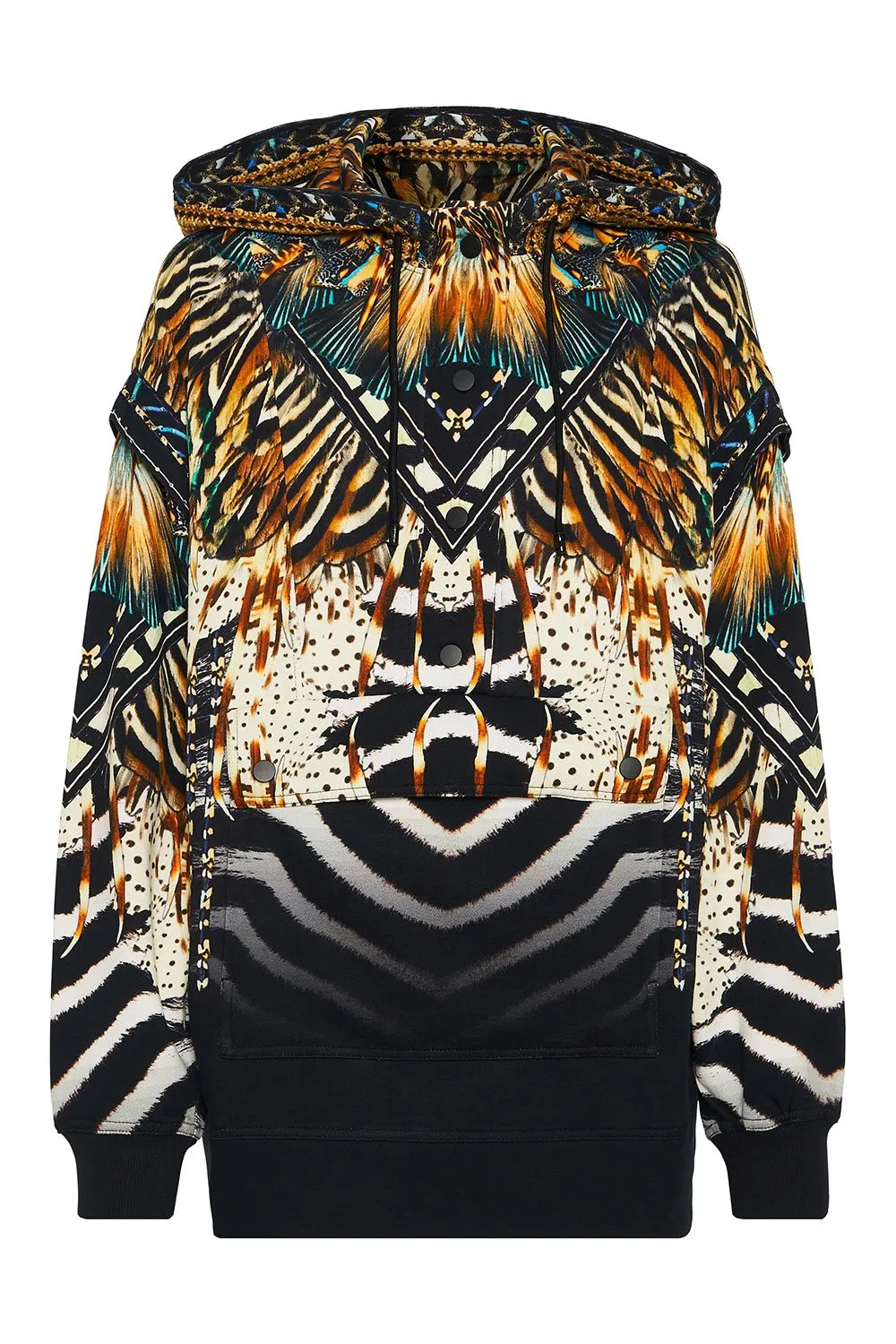 HOODIE WITH FRONT OPENING LOST PARADISE