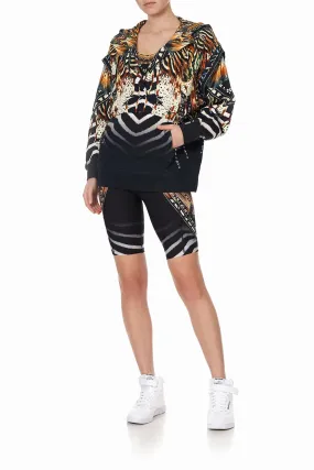 HOODIE WITH FRONT OPENING LOST PARADISE