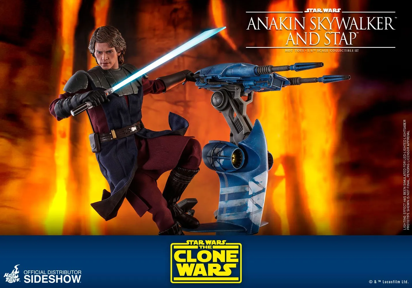 Hot Toys TV Masterpiece 1/6 Scale Figure - Anakin Skywalker & STAP (The Clone Wars)