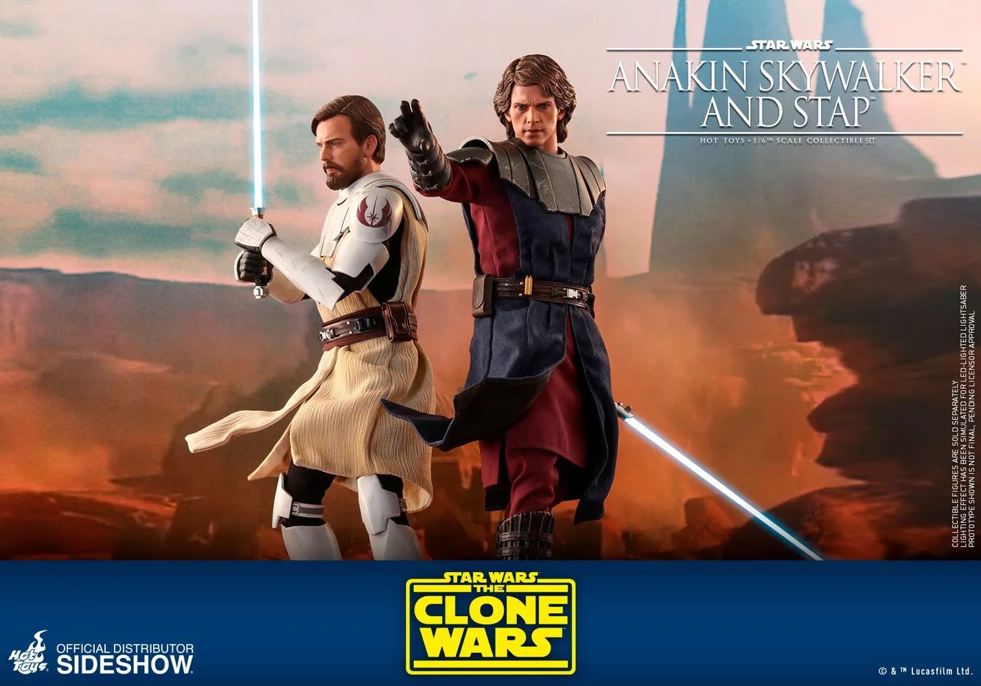 Hot Toys TV Masterpiece 1/6 Scale Figure - Anakin Skywalker & STAP (The Clone Wars)