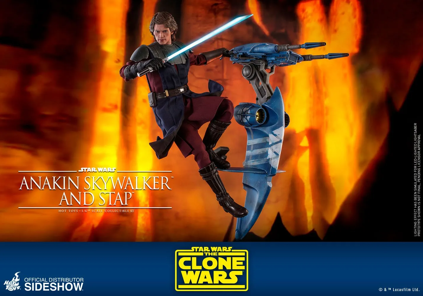 Hot Toys TV Masterpiece 1/6 Scale Figure - Anakin Skywalker & STAP (The Clone Wars)