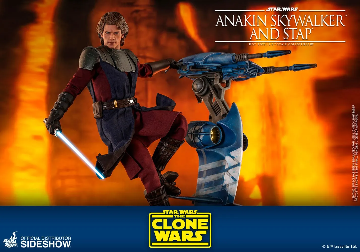 Hot Toys TV Masterpiece 1/6 Scale Figure - Anakin Skywalker & STAP (The Clone Wars)