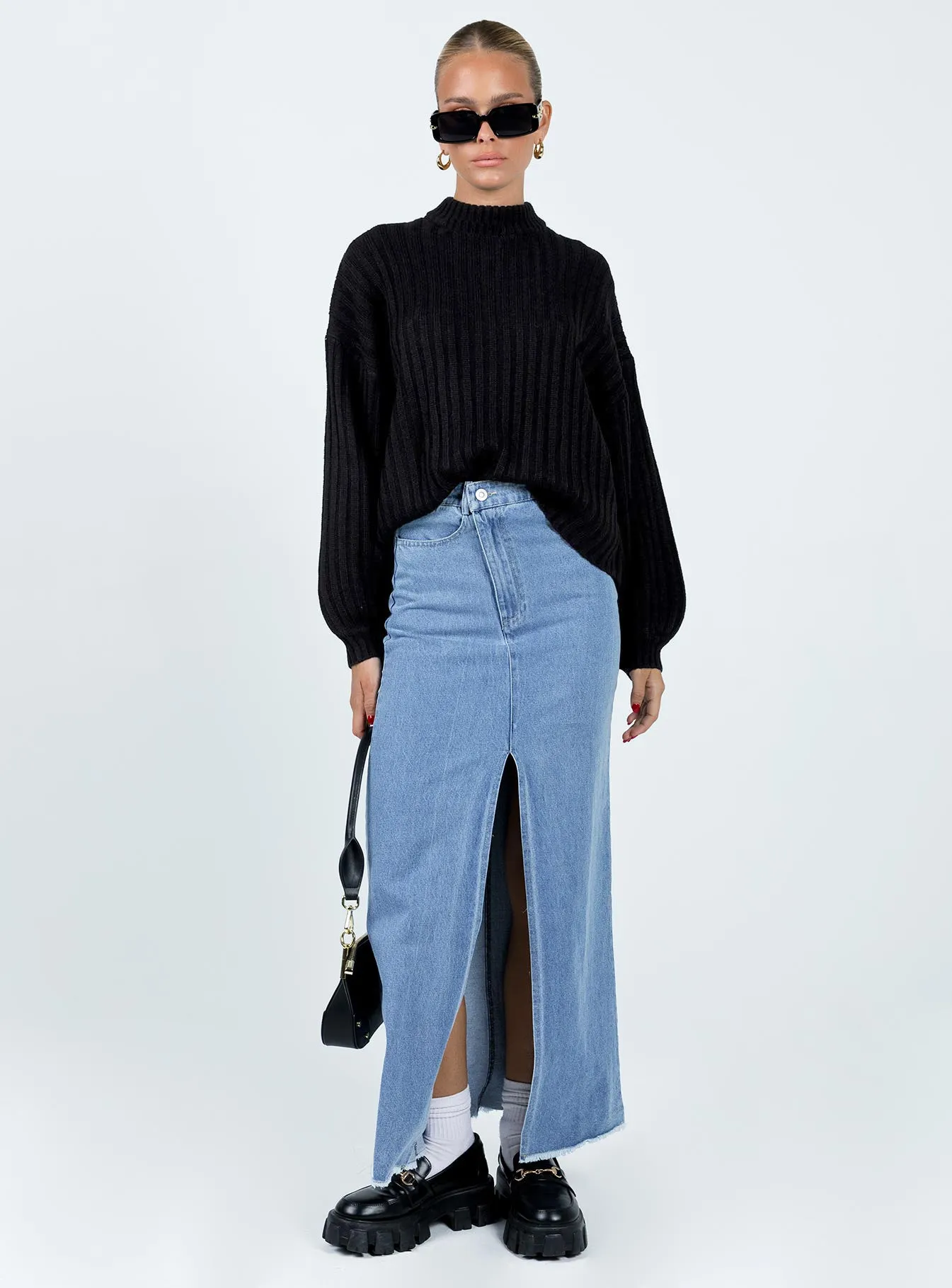 Innerbloom Oversized Sweater Black