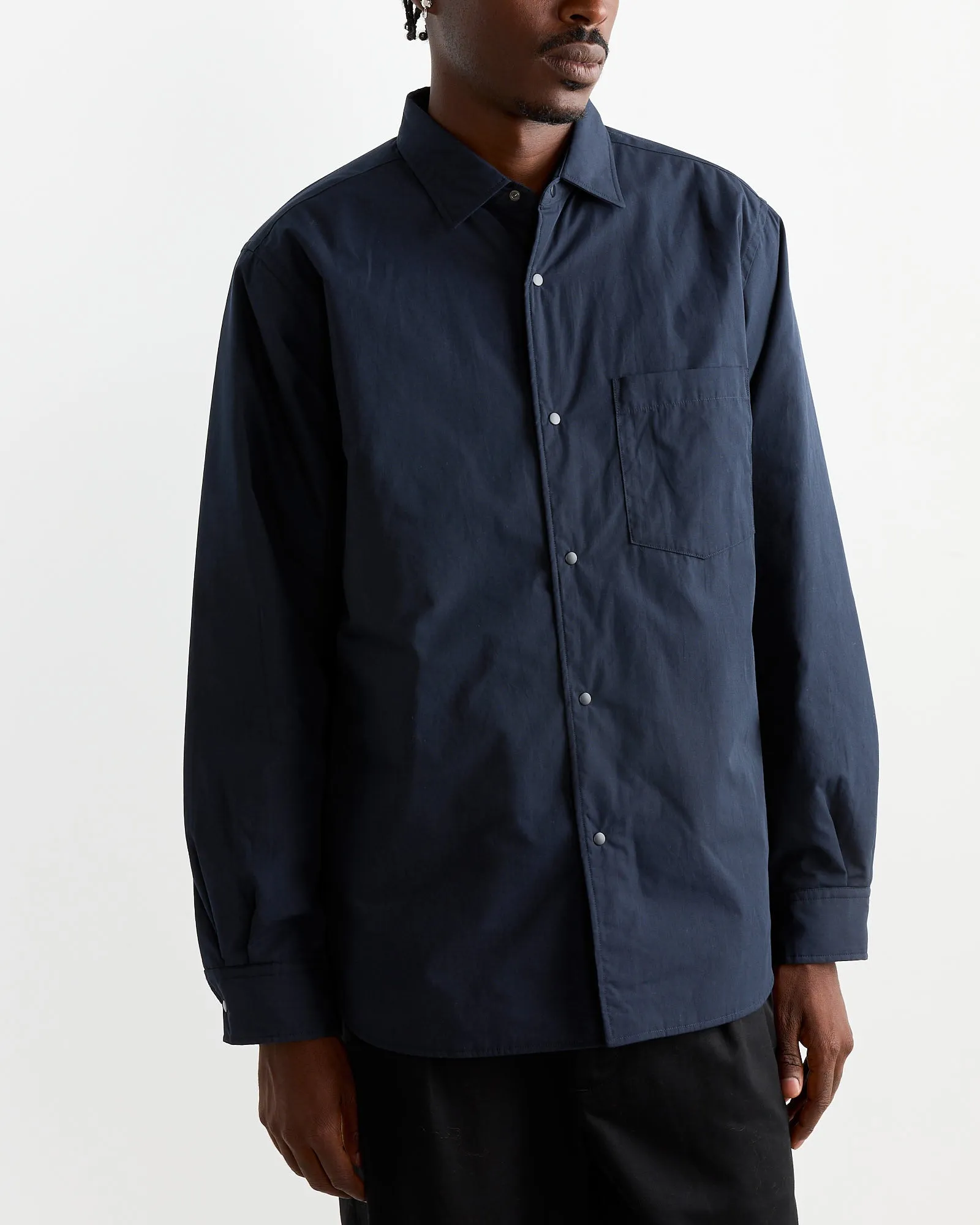 Insulation Shirt Jacket in Dark Navy