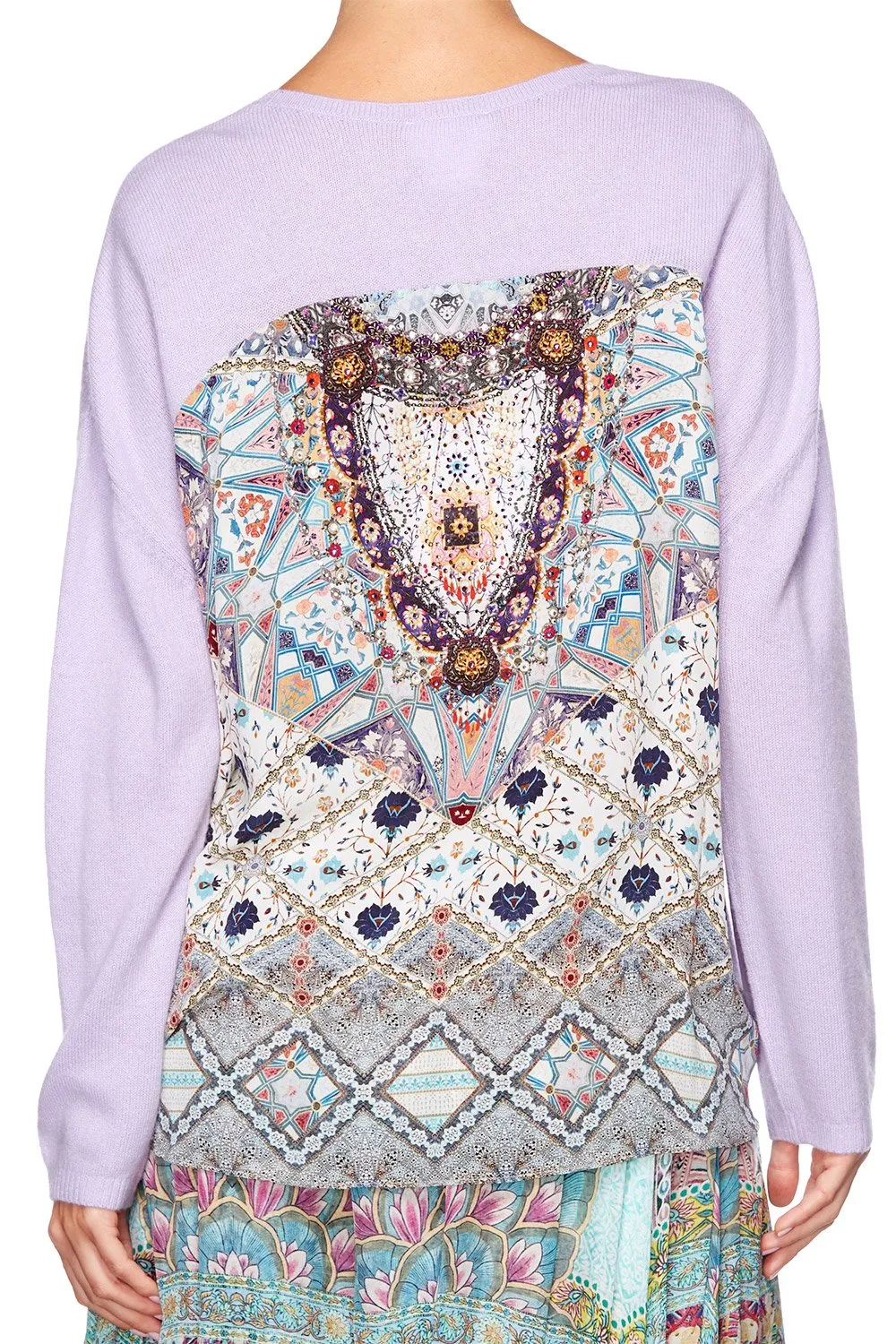 JUMPER WITH CONTRAST BACK TALES OF TATIANA