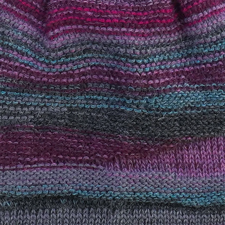 Luxurious Alpaca Fingerless Gloves - Plum, Peru