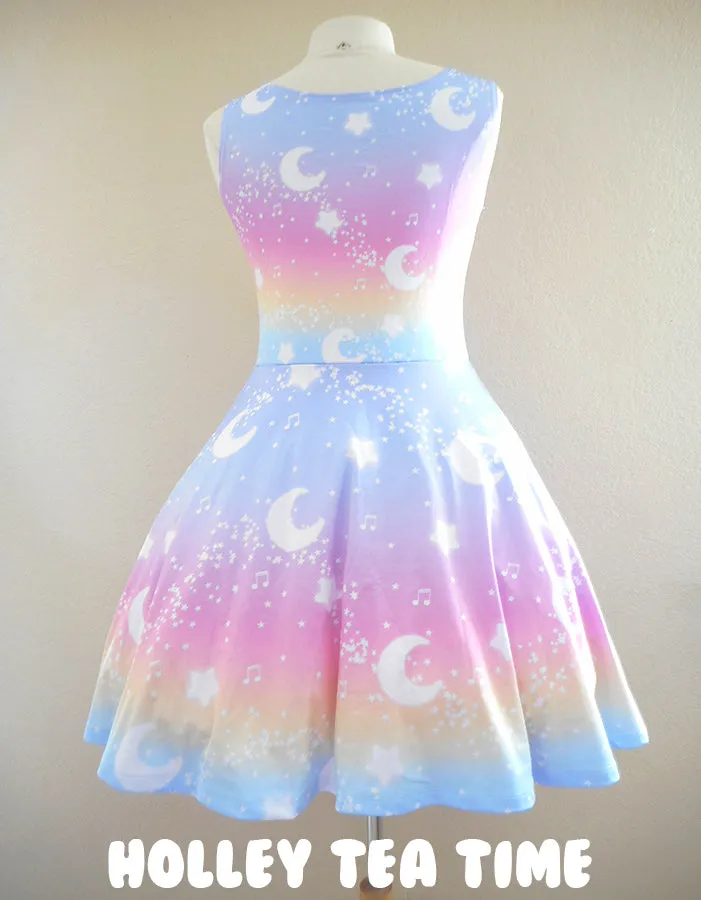 Magical Fairy Time Skater Dress - Rainbow Sunset [made to order]