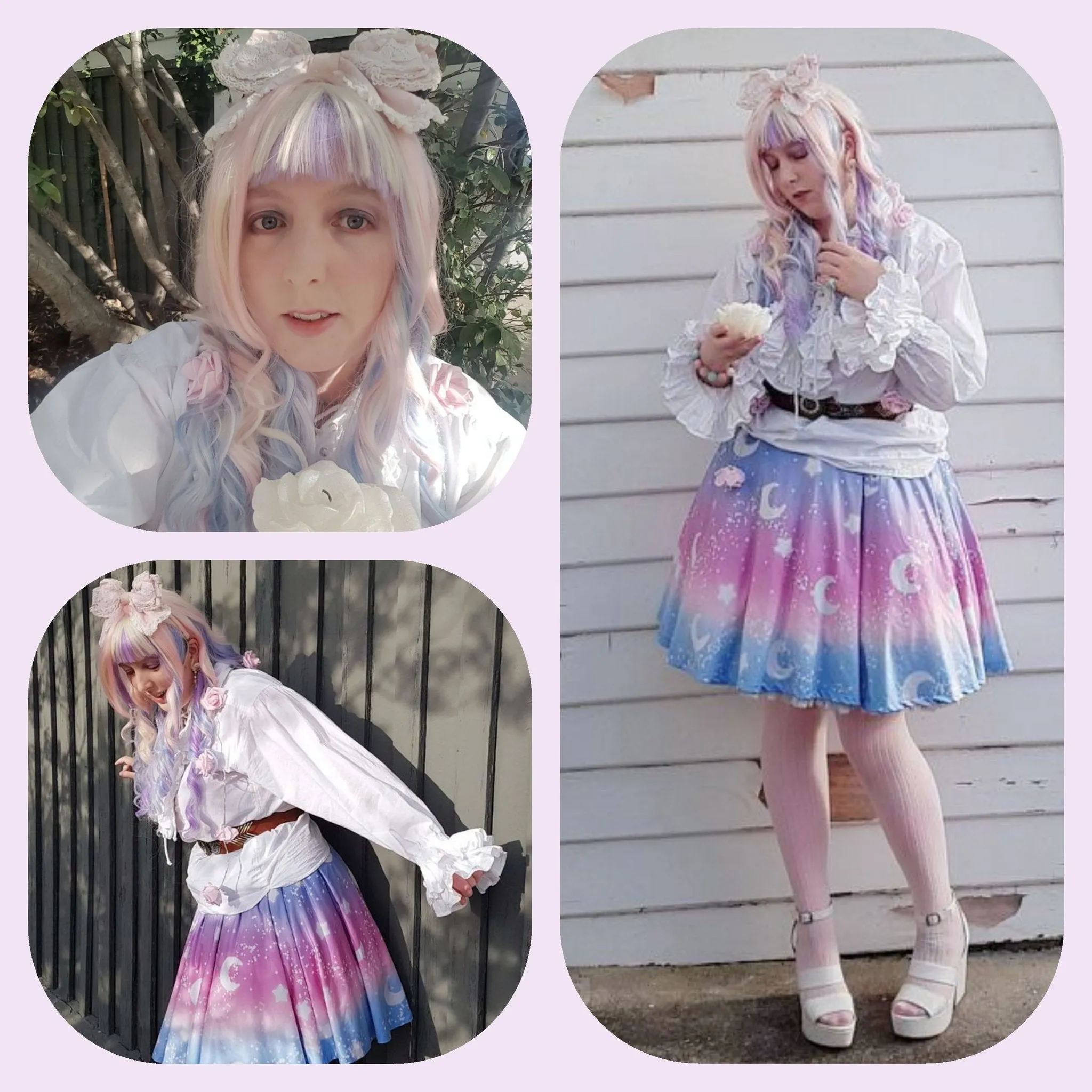 Magical Fairy Time Skater Dress - Rainbow Twilight [made to order]