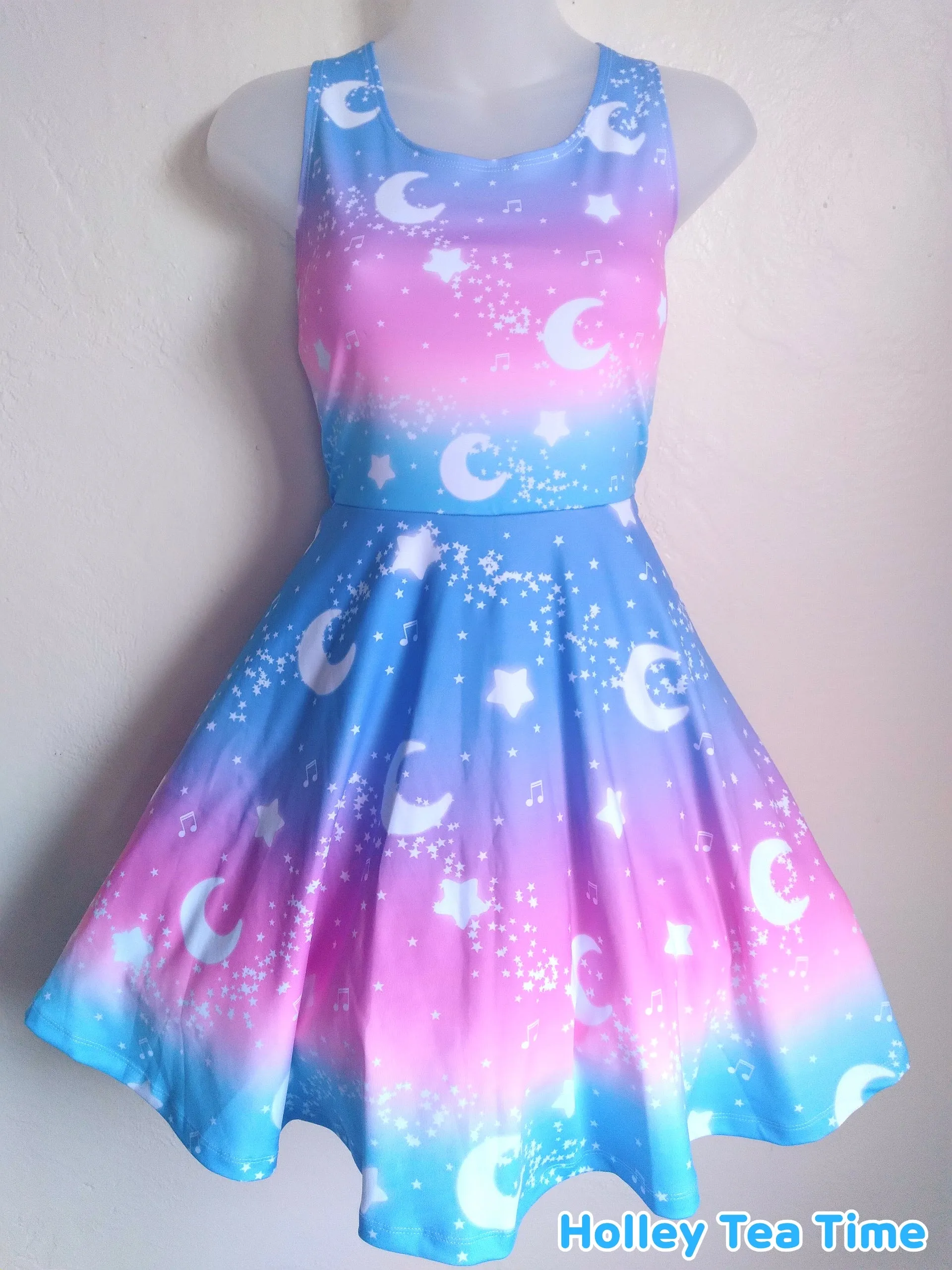 Magical Fairy Time Skater Dress - Rainbow Twilight [made to order]