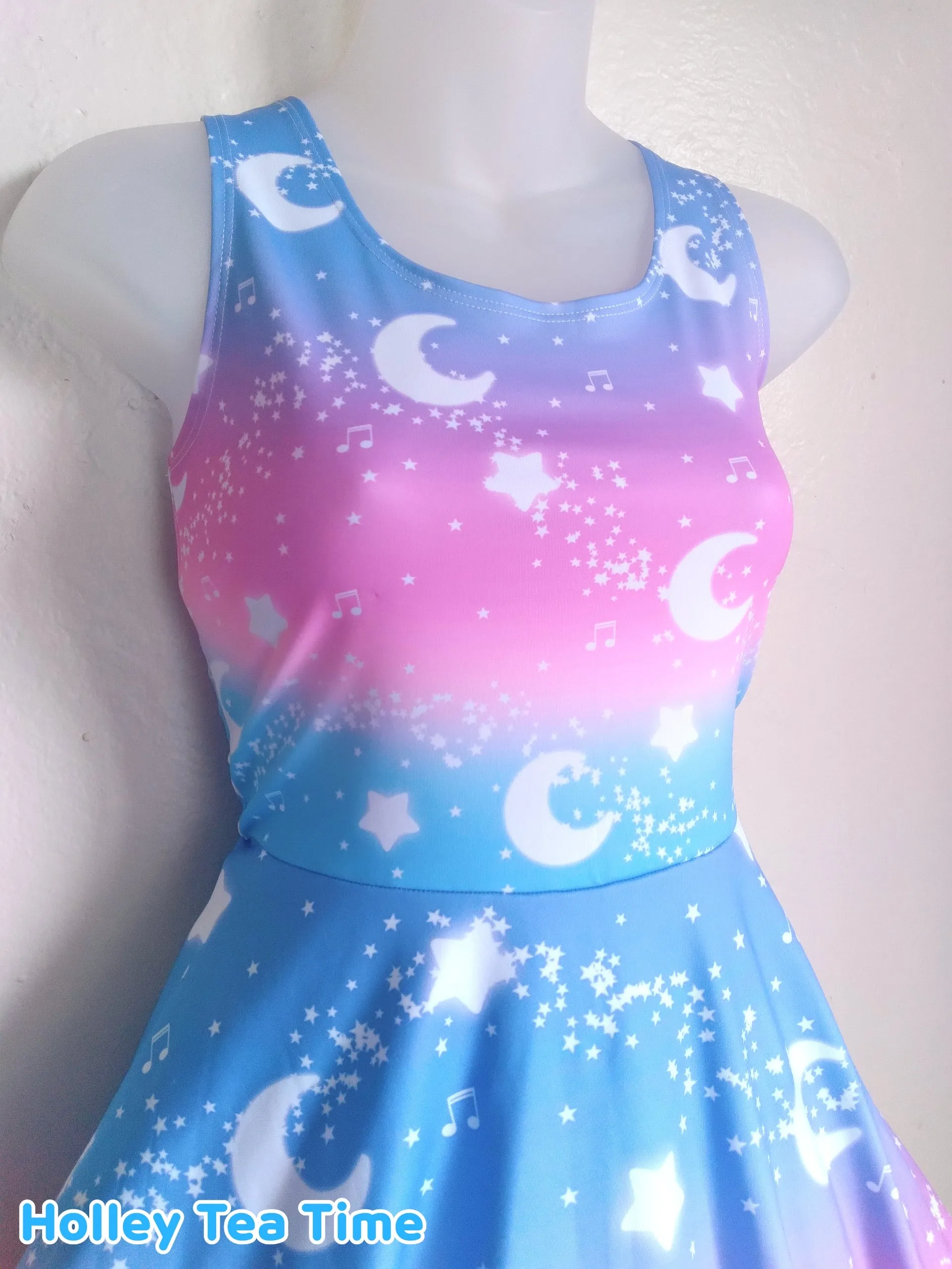 Magical Fairy Time Skater Dress - Rainbow Twilight [made to order]