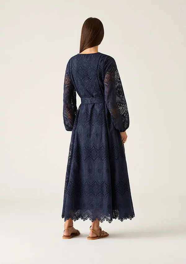 Mos -Mariana Embroidered Maxi Dress