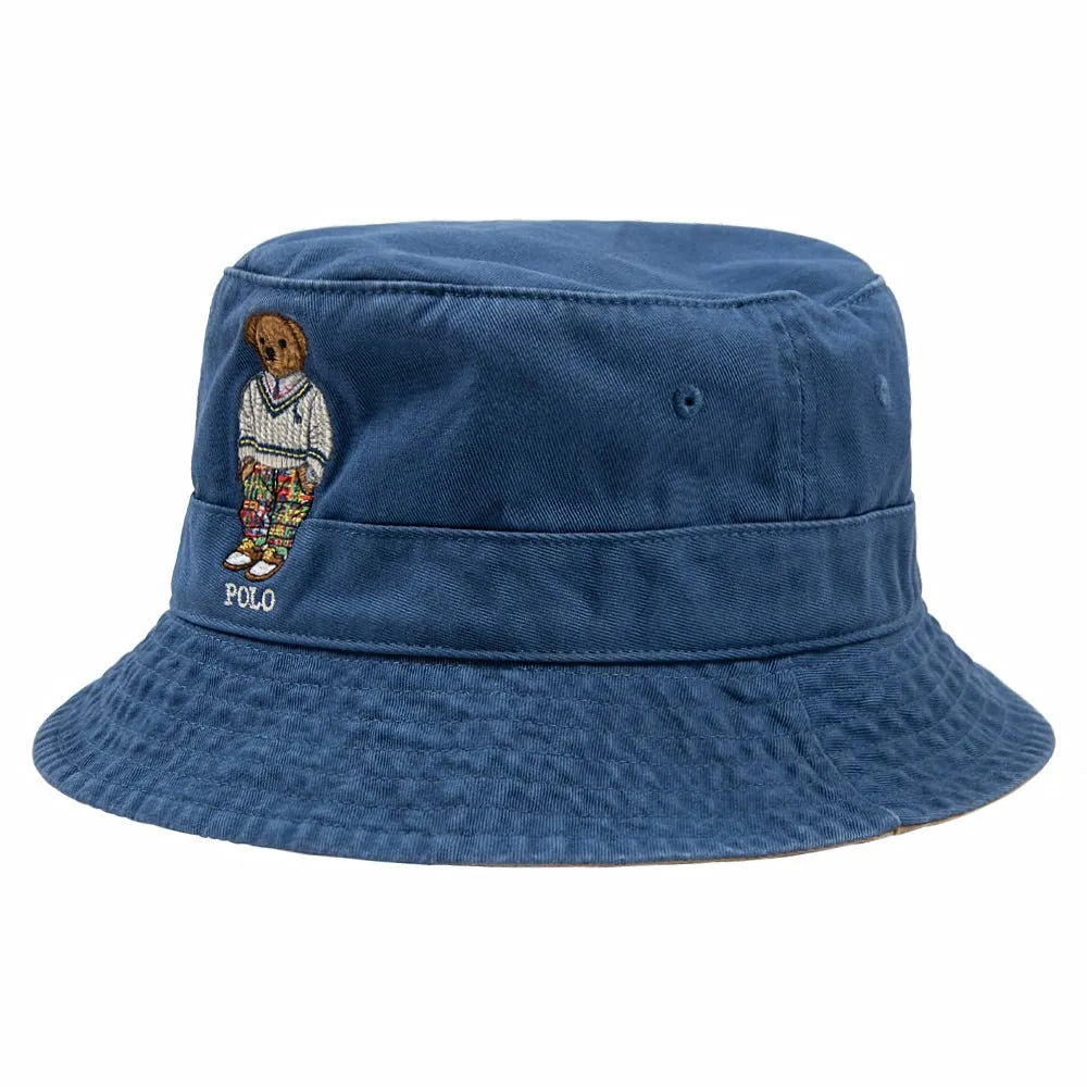 Polo Bear Twill Bucket Hat | Navy