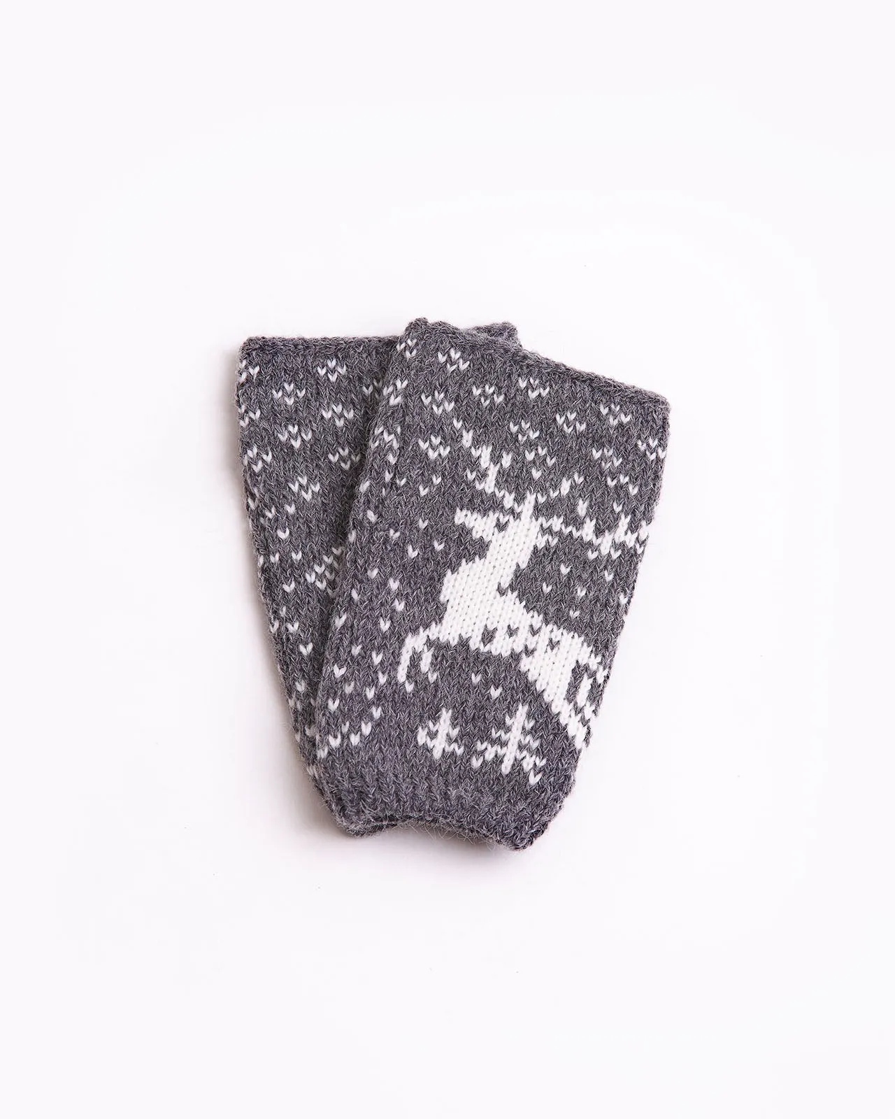 Reindeer woolen mitts