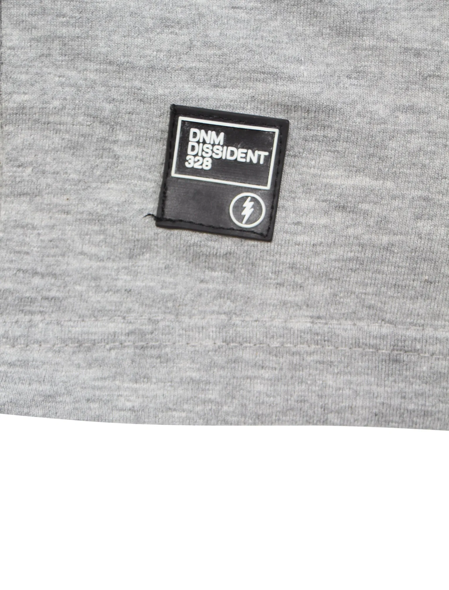 Rict City Skyline Motif T-shirt in Light Grey Marl - Dissident