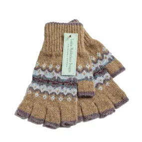 Shetland Flower Fingerless Gloves