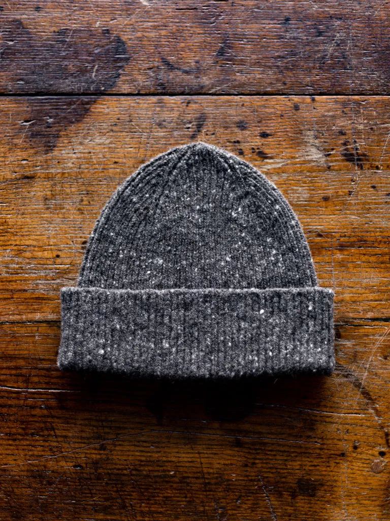 Shin Flecked Scottish Wool Beanie