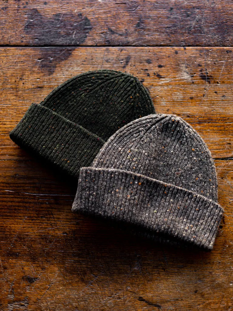 Shin Flecked Scottish Wool Beanie
