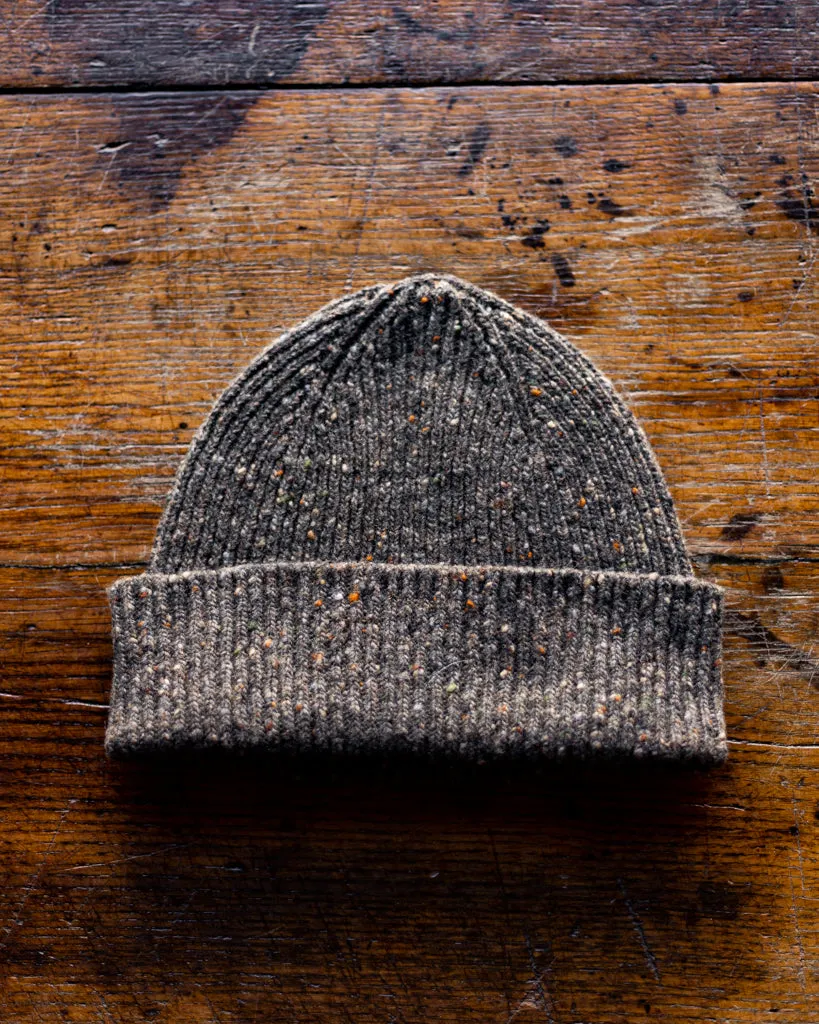 Shin Flecked Scottish Wool Beanie