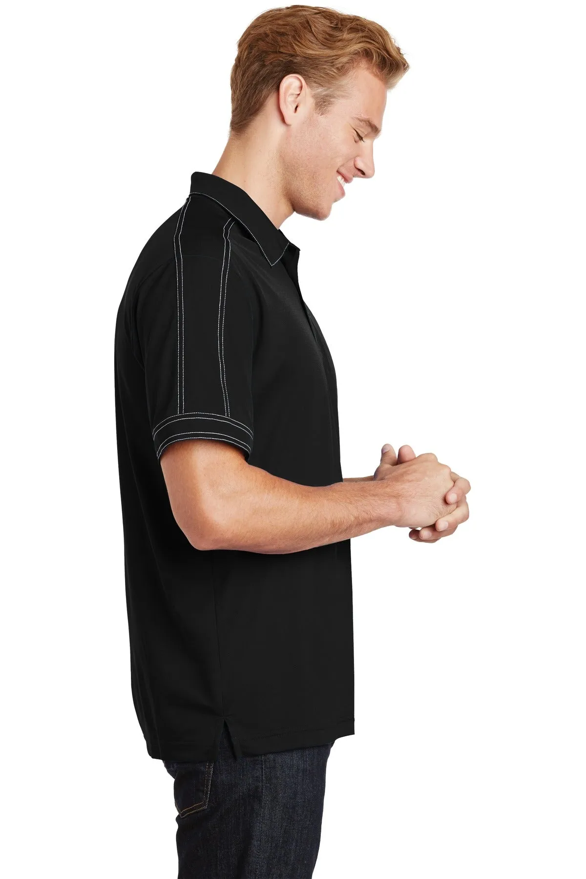 Sport-Tek® Contrast Stitch Micropique Sport-Wick® Polo. ST659