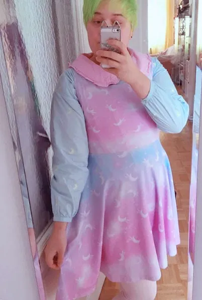 Twinkle Heaven Skater Dress [Made To Order]