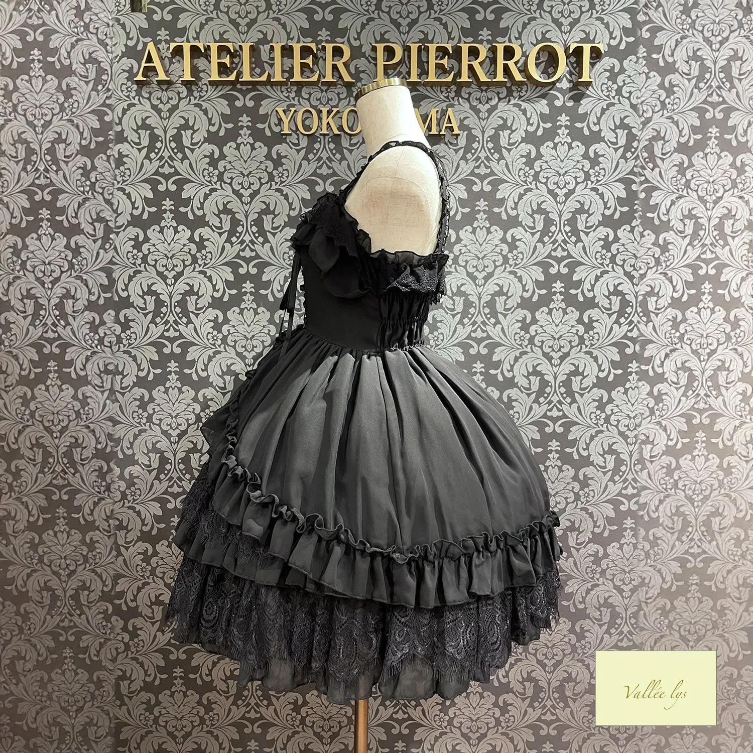【Vallée lys】ヴァレリス　Magical Fairyland Jumper Skirt　 White/Pink/Bordeaux/Navy/ Black× White/ Black