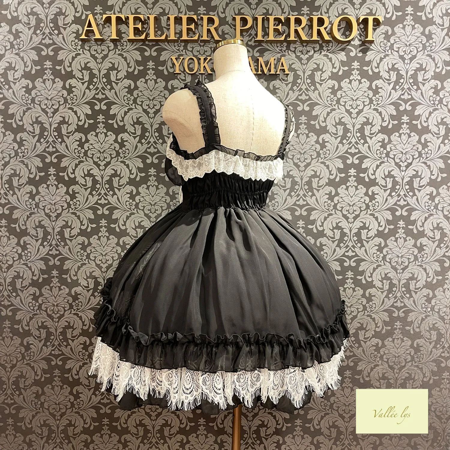 【Vallée lys】ヴァレリス　Magical Fairyland Jumper Skirt　 White/Pink/Bordeaux/Navy/ Black× White/ Black