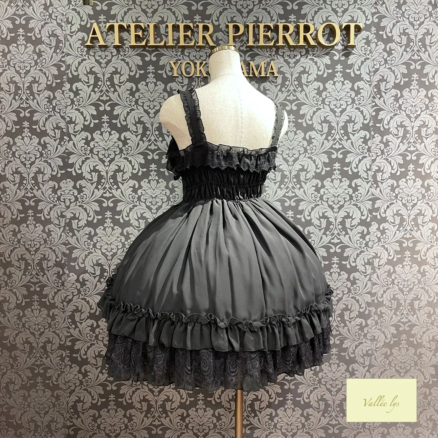 【Vallée lys】ヴァレリス　Magical Fairyland Jumper Skirt　 White/Pink/Bordeaux/Navy/ Black× White/ Black