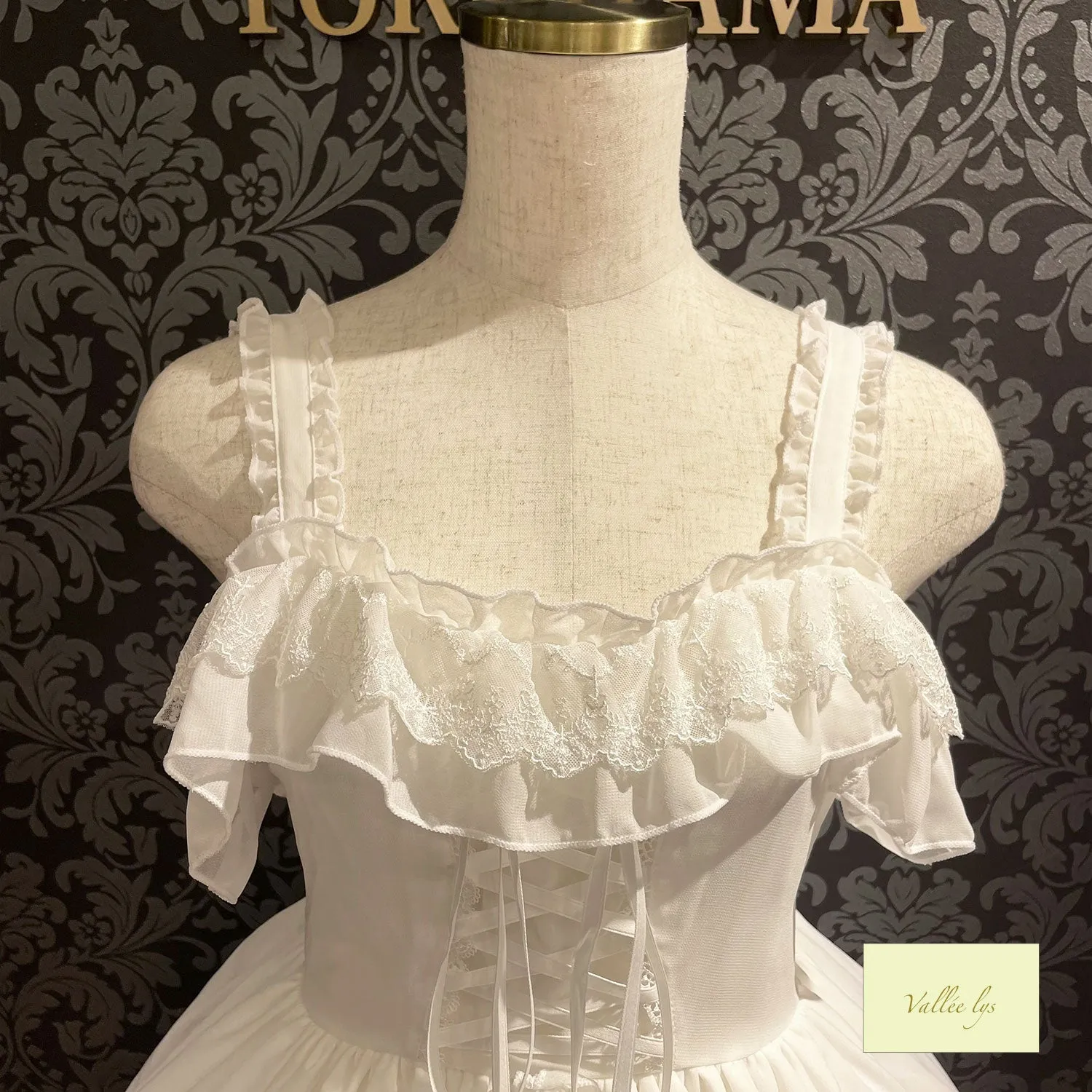 【Vallée lys】ヴァレリス　Magical Fairyland Jumper Skirt　 White/Pink/Bordeaux/Navy/ Black× White/ Black
