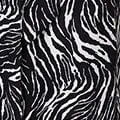 Zebra Print Button Front Shirt Dress